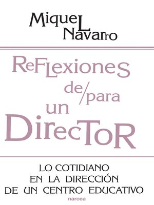 cover image of Reflexiones de/para un director